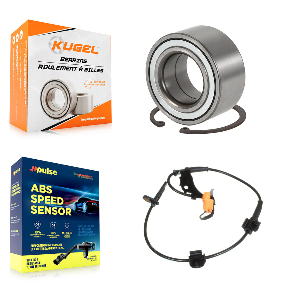 Front Wheel Bearing & Sensor Kit For Honda Element EX with 2.4L 4-Wheel ABS Harness K7S-102151