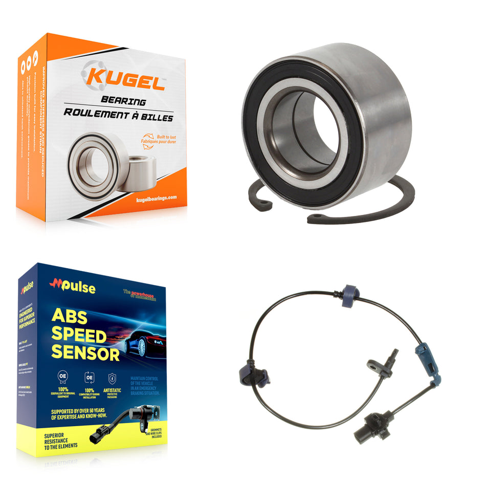 Front Wheel Bearing ABS Sensor Kit For 2007-2008 Honda Civic Built in Japan with Harness K7S-102153