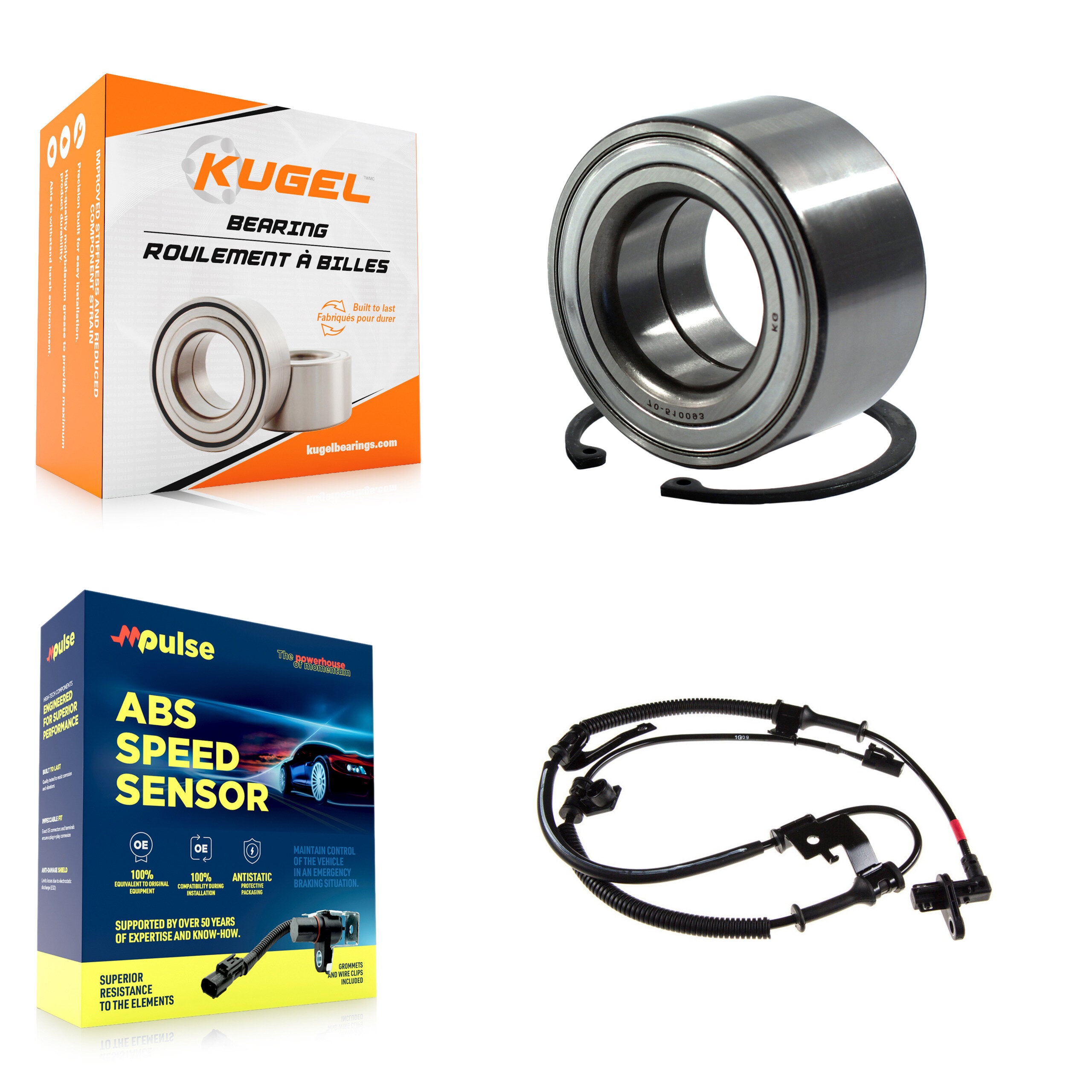 Front Wheel Bearing And ABS Sensor Kit For Kia Soul with Harness K7S-102174