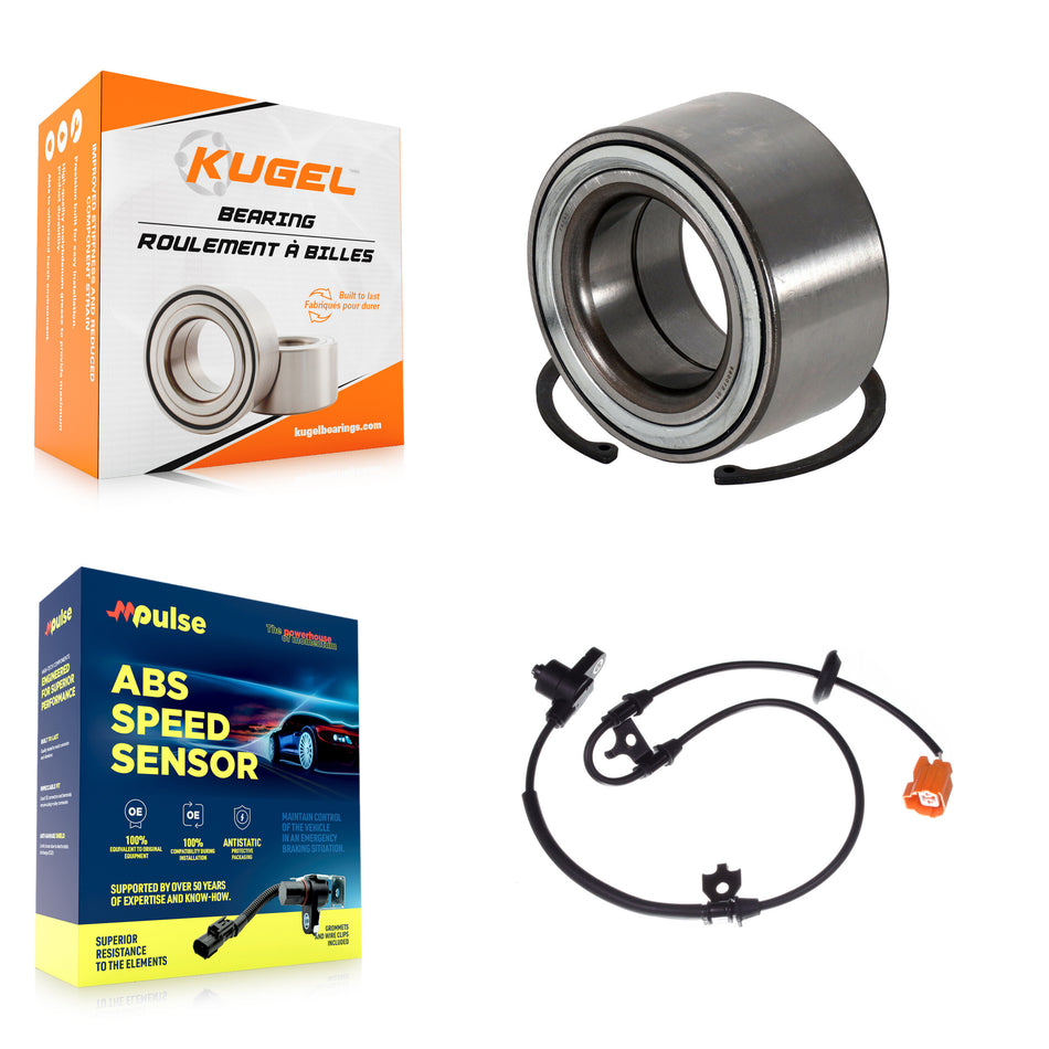 Front Wheel Bearing & Sensor Kit For 06-08 Honda Pilot 3.5L with 4-Wheel ABS Harness K7S-102184
