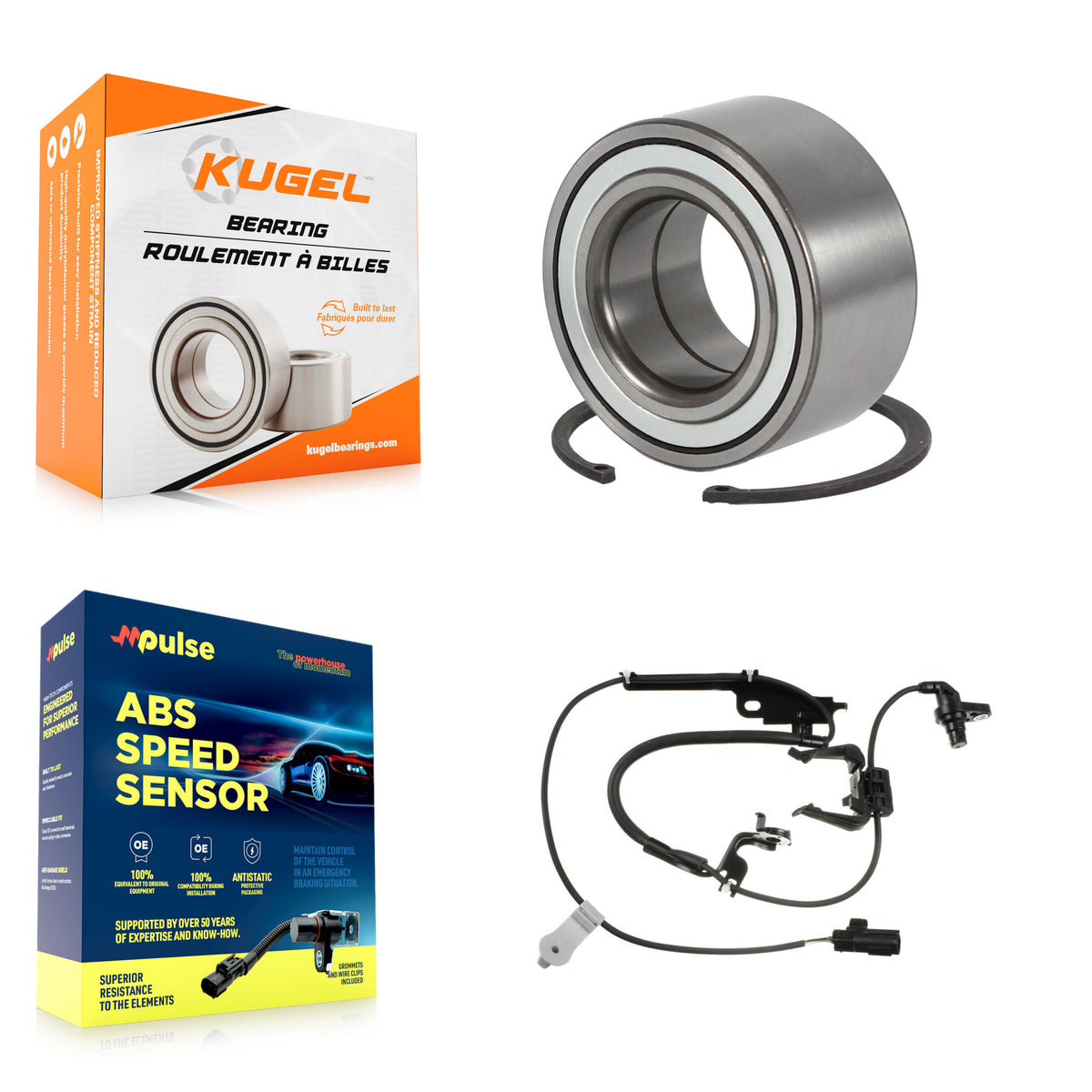 Front Wheel Bearing ABS Sensor Kit For Toyota Highlander Lexus RX350 RX450h with Harness K7S-102196