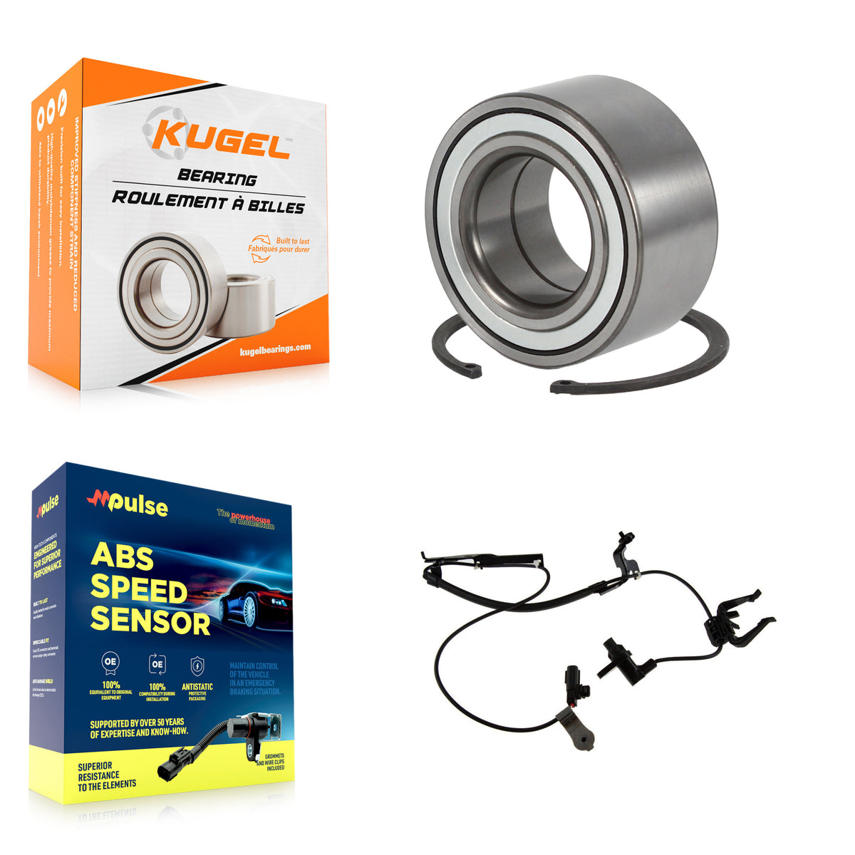 Front Wheel Bearing And ABS Sensor Kit For Toyota Highlander with Harness K7S-102197