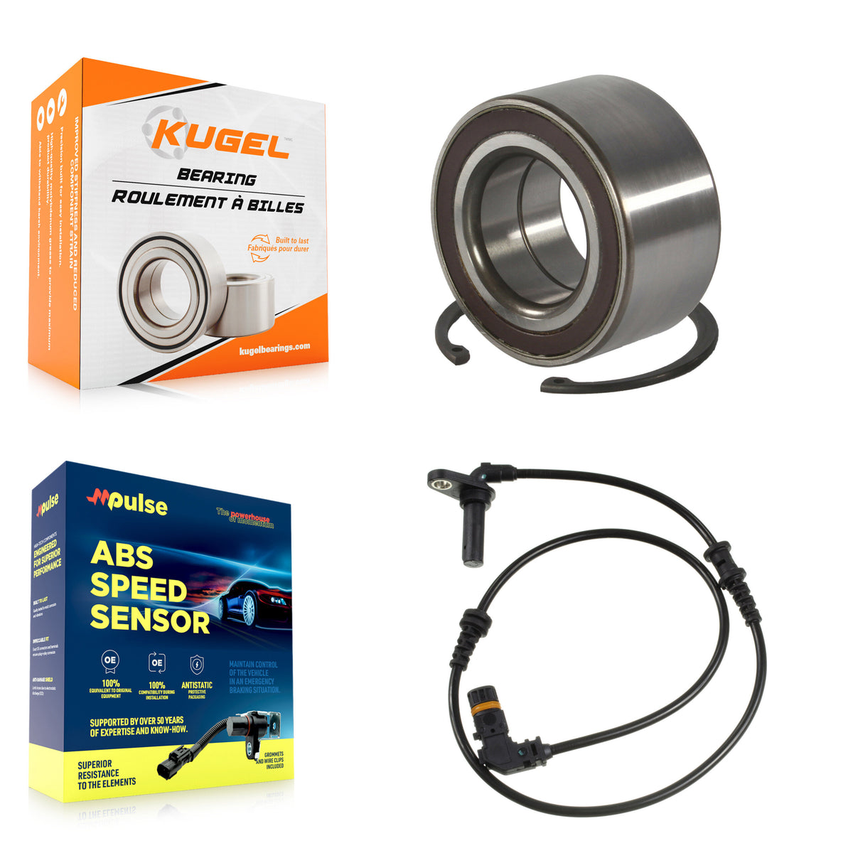 Front Wheel Bearing And ABS Sensor Kit For Mercedes-Benz E350 CLS550 E550 E63 AMG K7S-102216