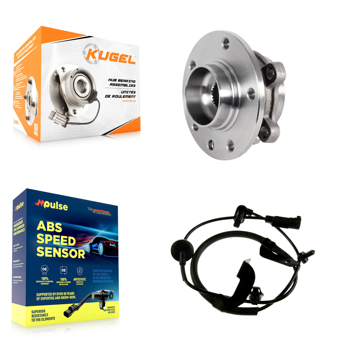 Front Wheel Hub Bearing And ABS Sensor Kit For Jeep Compass K7S-102235