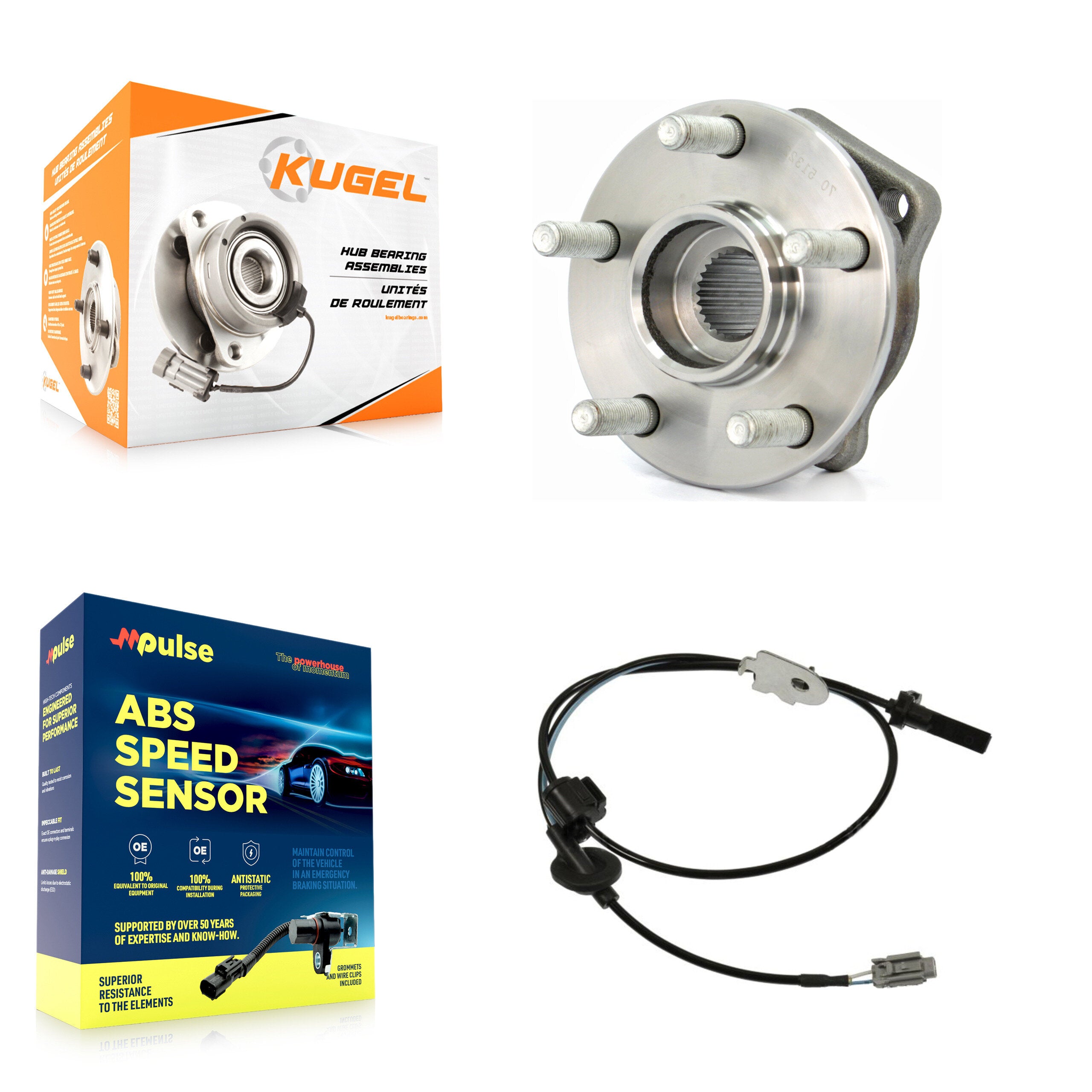 Front Wheel Hub Bearing And ABS Sensor Kit For Subaru Impreza XV Crosstrek K7S-102239