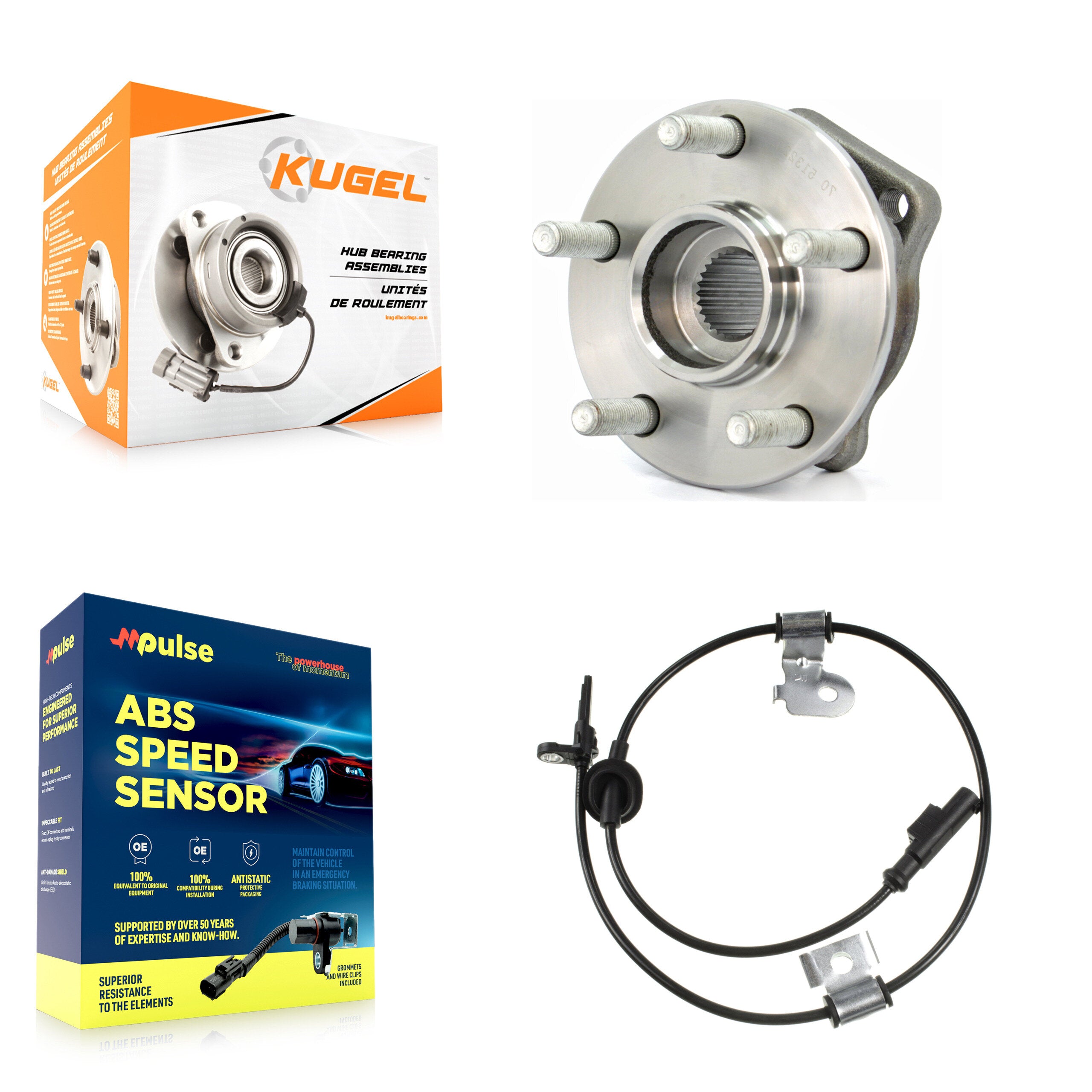 Front Wheel Hub Bearing And ABS Sensor Kit For 2005-2006 Subaru Outback Legacy K7S-102255