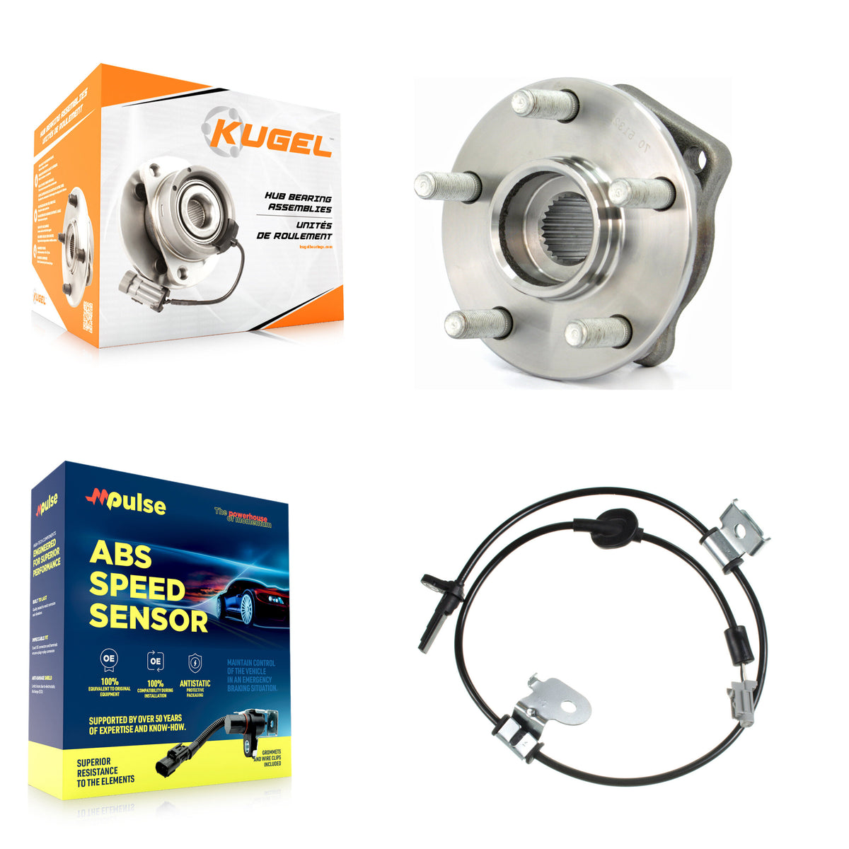 Front Wheel Hub Bearing And ABS Sensor Kit For Subaru Outback Legacy K7S-102283
