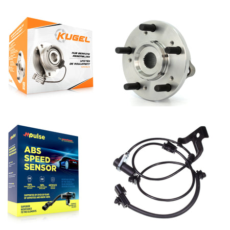 Front Wheel Hub Bearing And ABS Sensor Kit For Mitsubishi Endeavor 3.8L with 4-Wheel K7S-102312
