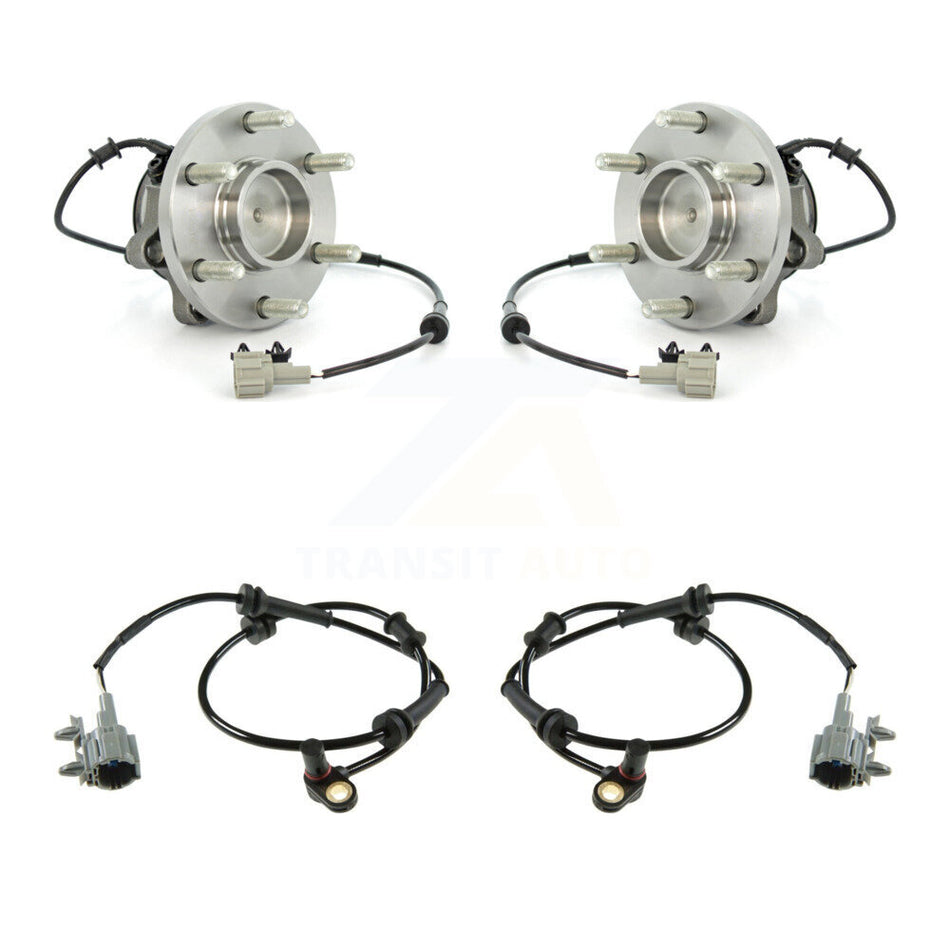 Front Wheel Hub Bearing & Extra ABS Sensor Kit For 2009-2012 Suzuki Equator with Harness K7S-102344