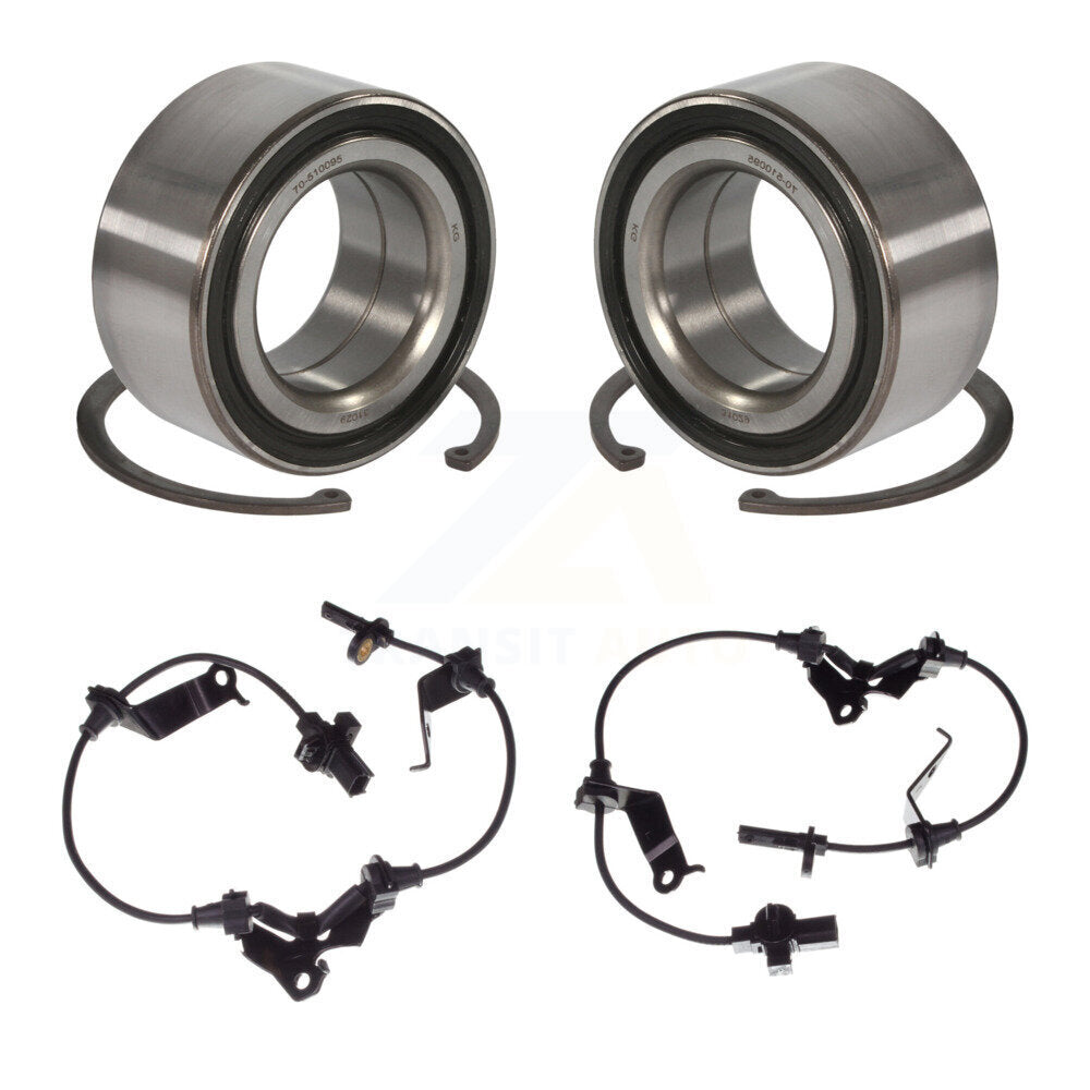 Front Wheel Bearing Sensor Kit For 09-14 Acura TL 3.5L 3.7L with 4-Wheel ABS Harness K7S-102421