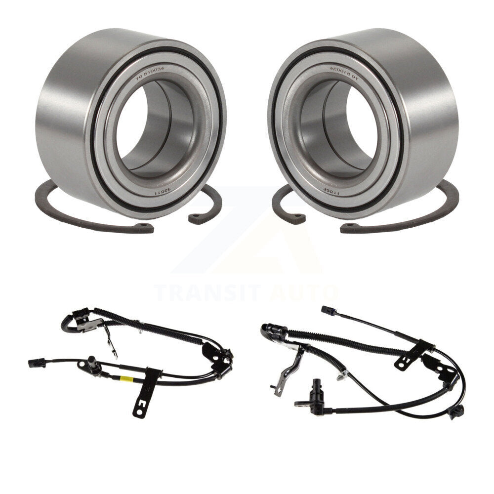 Front Wheel Bearing ABS Sensor Kit For Kia Rondo 2.4L 2.7L with 4-Wheel Harness K7S-102439