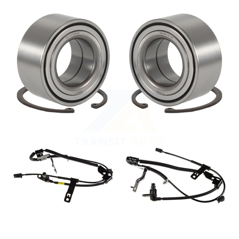 Front Wheel Bearing ABS Sensor Kit For Kia Rondo 2.4L 2.7L with 4-Wheel Harness K7S-102439