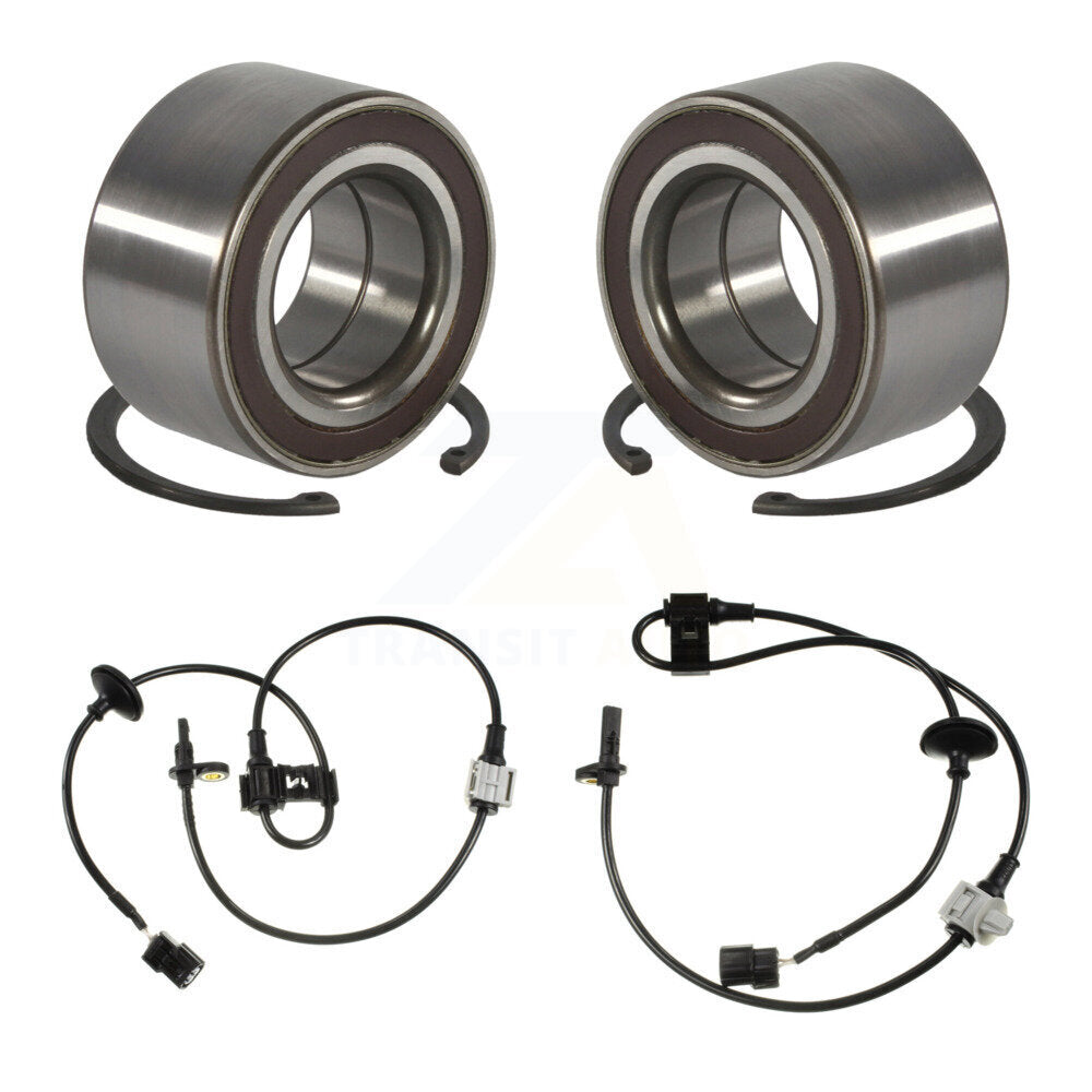 Front Wheel Bearing Sensor Kit For 07-10 Honda Odyssey 3.5L with 4-Wheel ABS Harness K7S-102526