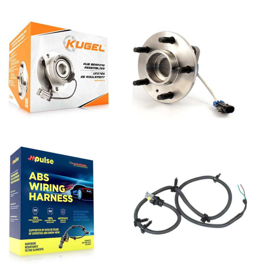 Front Wheel Hub Bearing Extra Sensor Kit For 98 Oldsmobile Intrigue 3.8L with 4-Wheel ABS K7S-102548