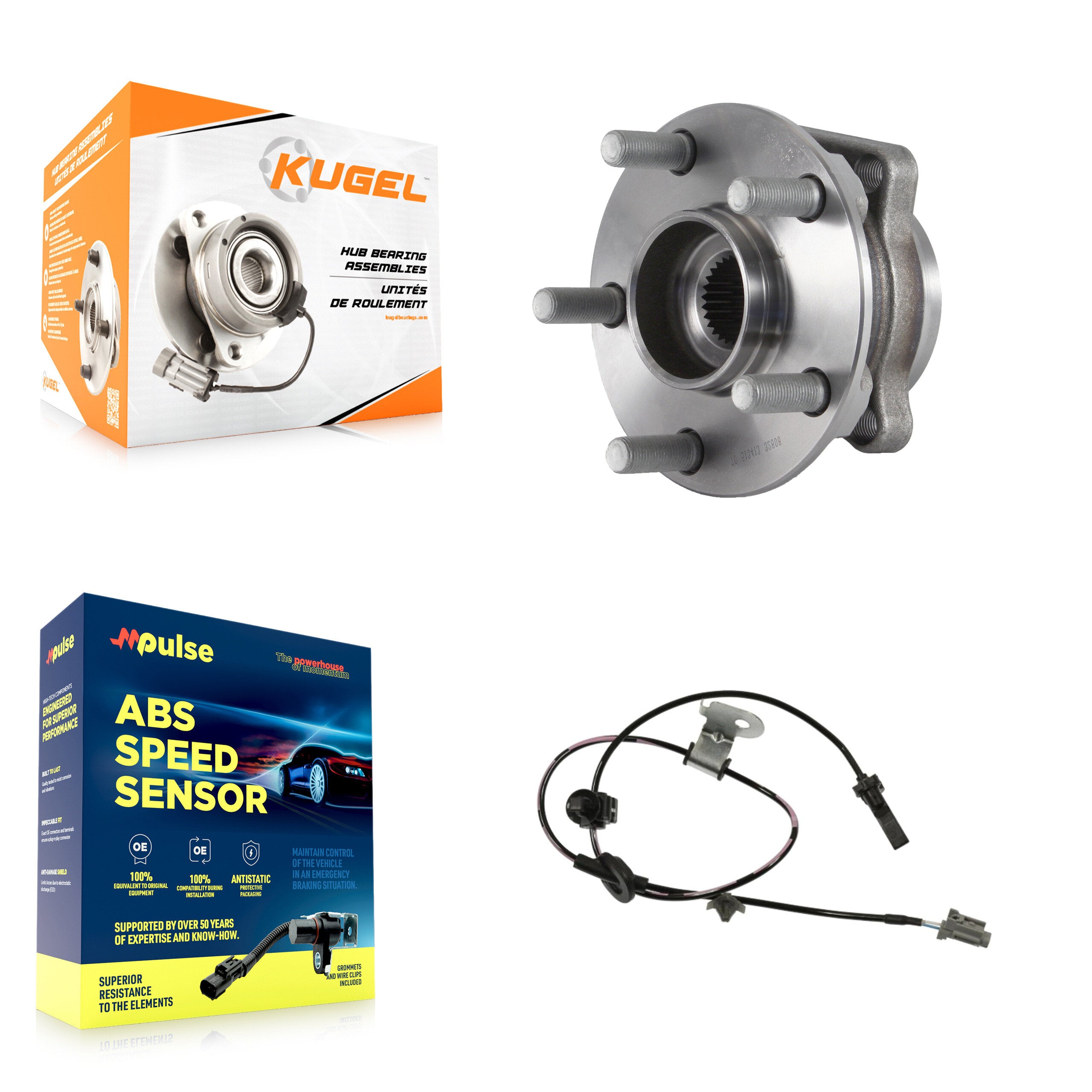 Front Wheel Hub Bearing Sensor Kit For Subaru Forester Impreza Crosstrek XV with Harness K7S-102561