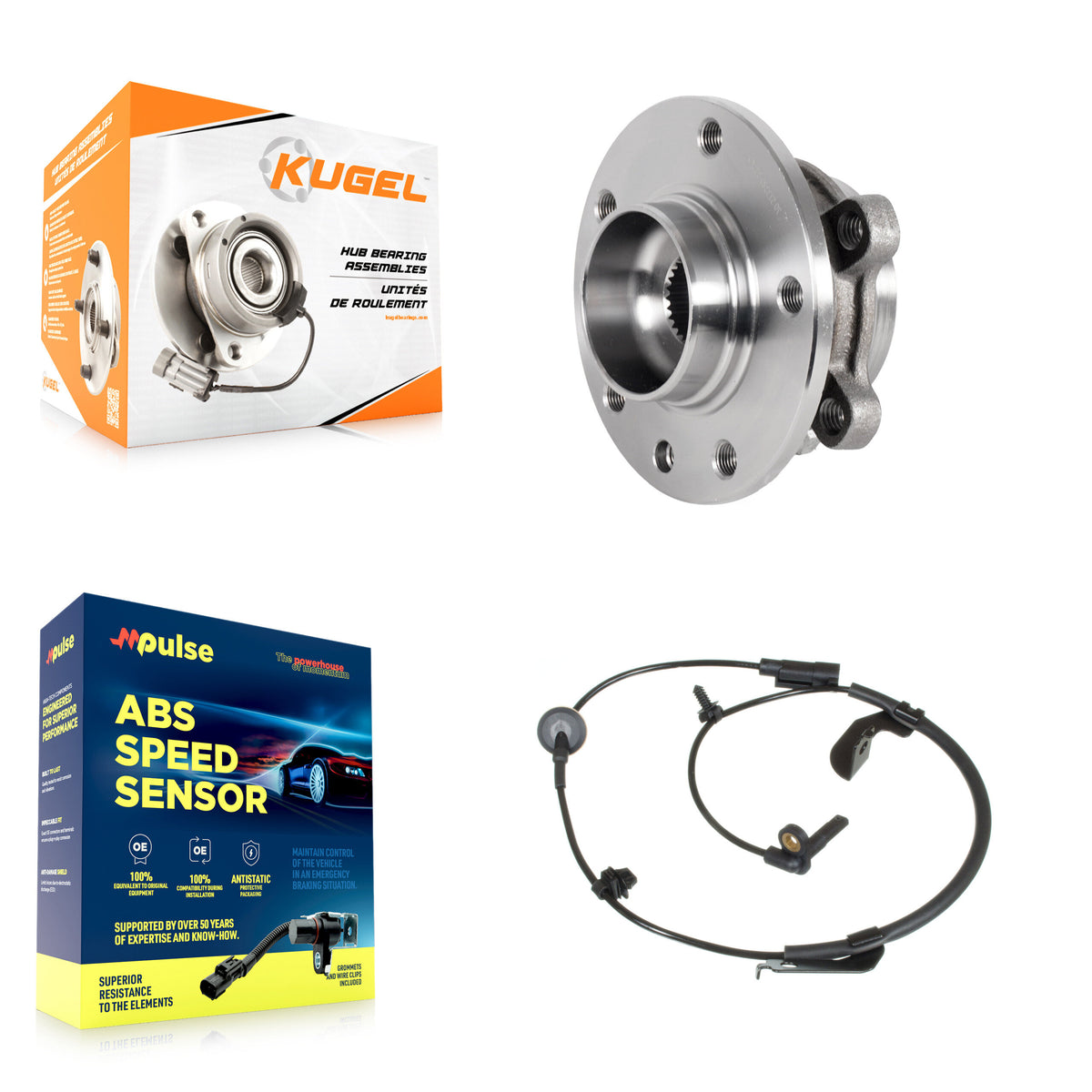 Front Wheel Hub Bearing And ABS Sensor Kit For Jeep Compass K7S-102562