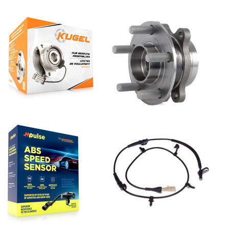 Front Wheel Hub Bearing ABS Sensor Kit For 2015 Ford Edge 3.5L/2.0L/2.7L with 4-Wheel K7S-102568