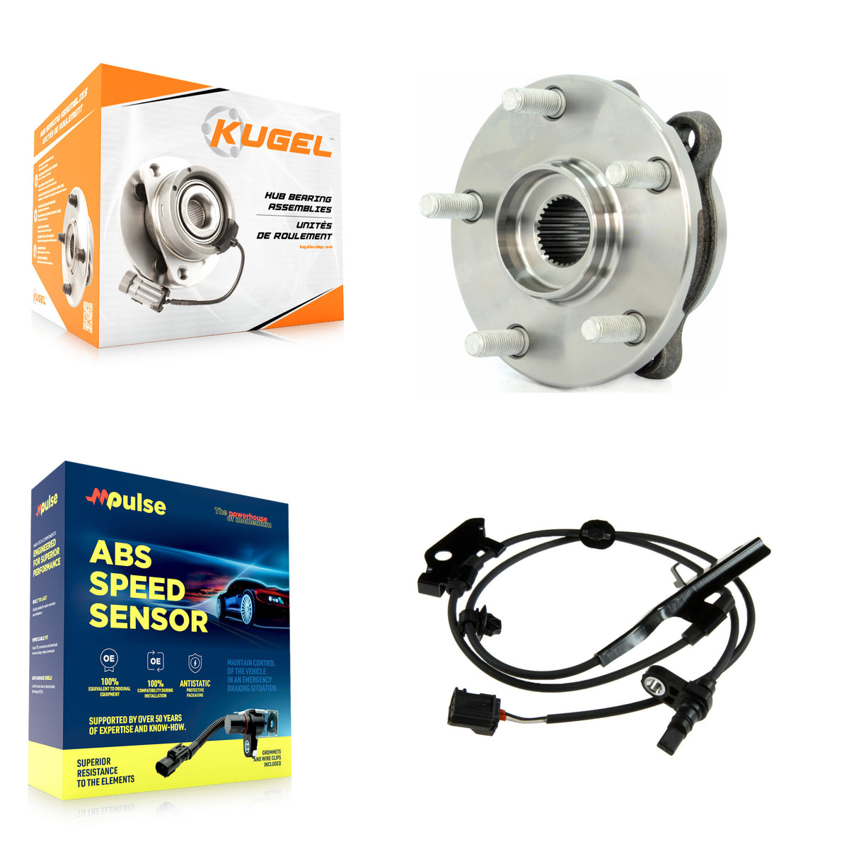 Front Wheel Hub Bearing And ABS Sensor Kit For Toyota RAV4 with Harness K7S-102575