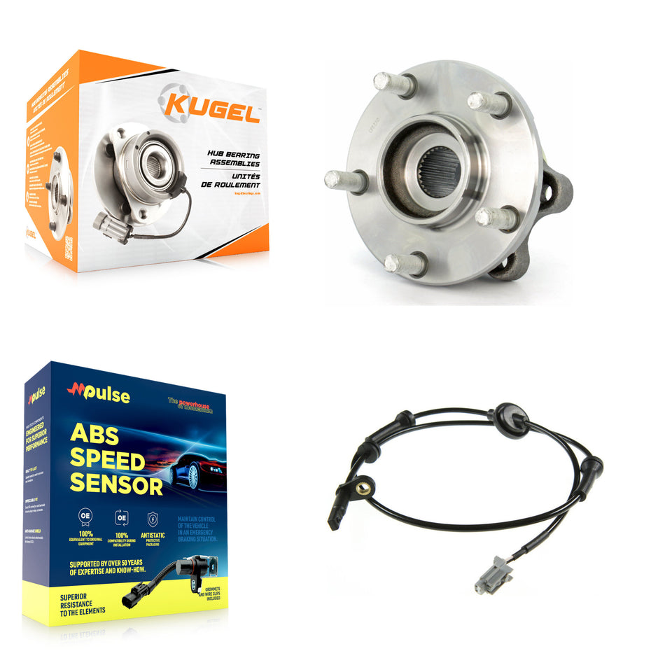 Front Wheel Hub Bearing And ABS Sensor Kit For Nissan Quest 3.5L with 4-Wheel K7S-102581