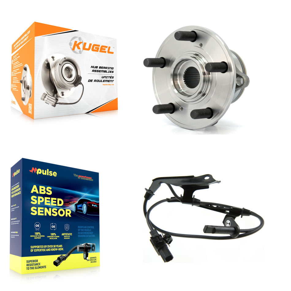 Front Wheel Hub Bearing And ABS Sensor Kit For Honda Pilot Acura MDX ZDX with Harness K7S-102592