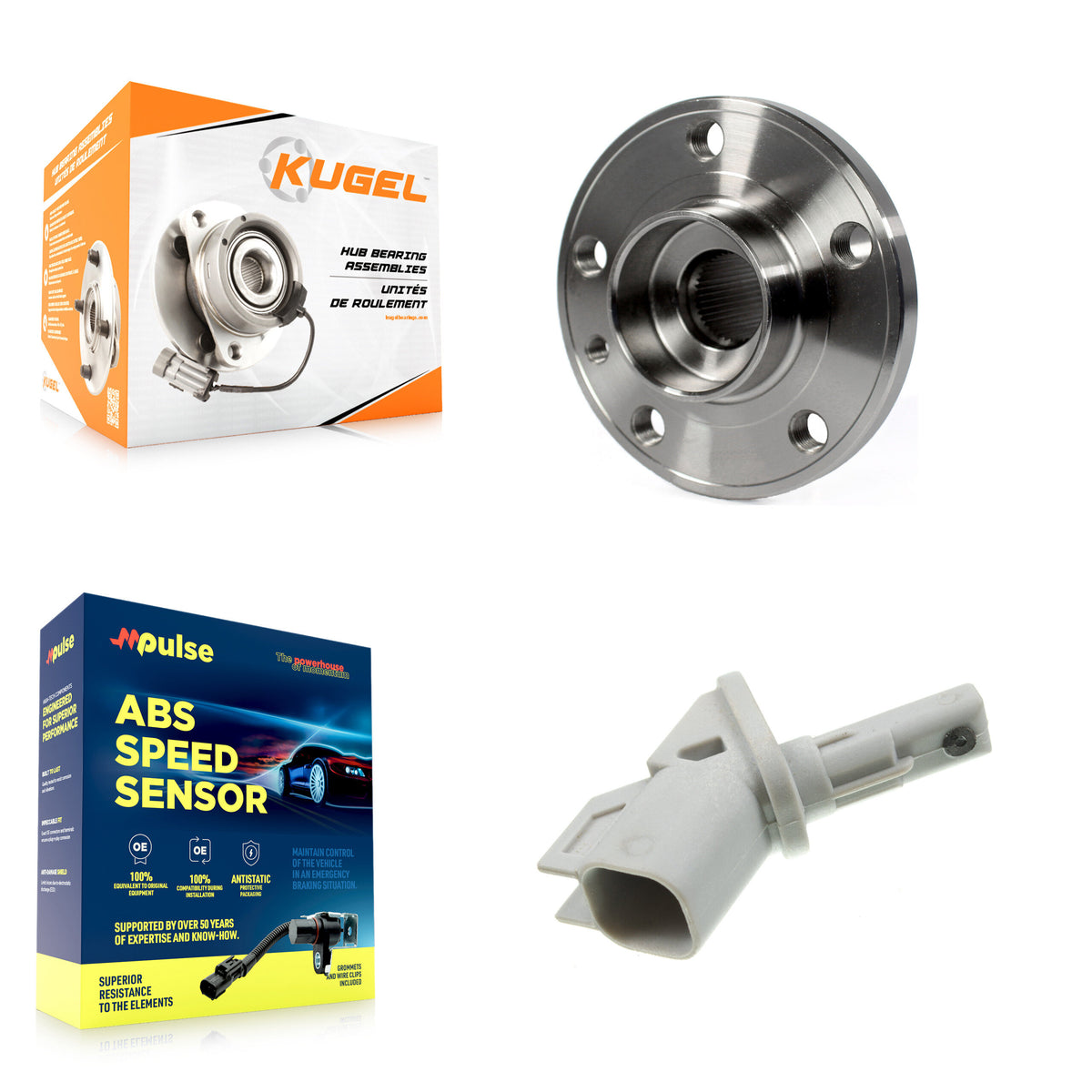 Front Wheel Hub Bearing And ABS Sensor Kit For 2016 Volvo V60 3.0L/2.0L with 4-Wheel K7S-102594