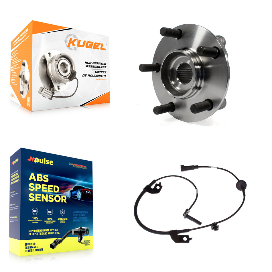 Front Wheel Hub Bearing And ABS Sensor Kit For Mitsubishi Lancer with Harness K7S-102595