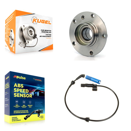 Front Wheel Hub Bearing And ABS Sensor Kit For 2005 BMW 320i 2.2L with 4-Wheel K7S-102616