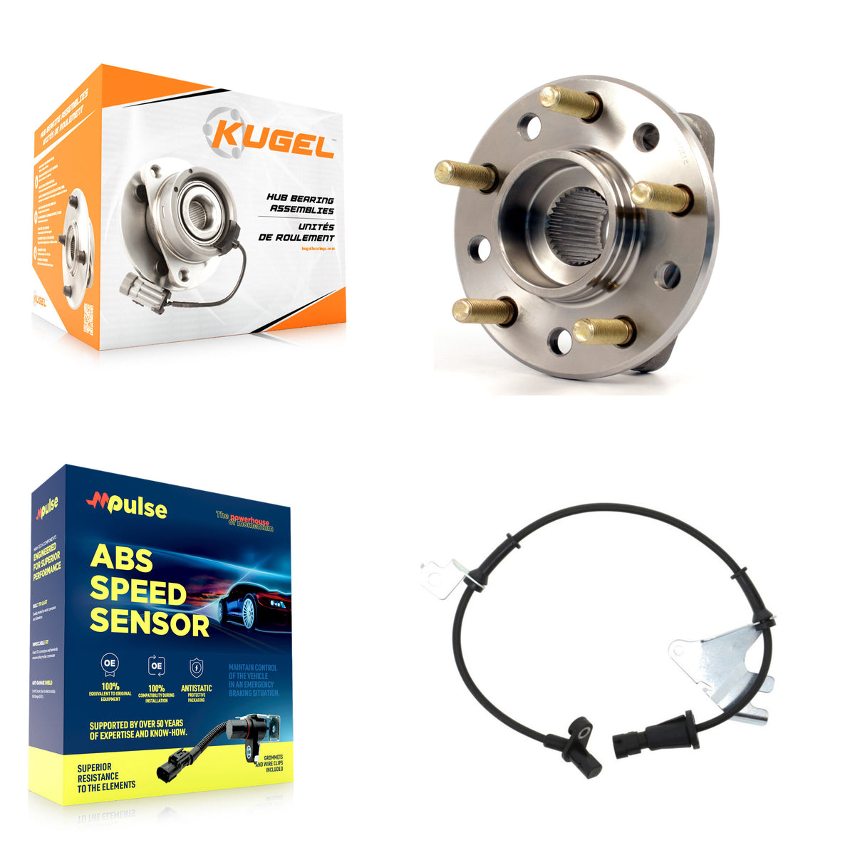 Front Wheel Hub Bearing Sensor Kit For Chrysler Intrepid Dodge 300M Concorde with Harness K7S-102620