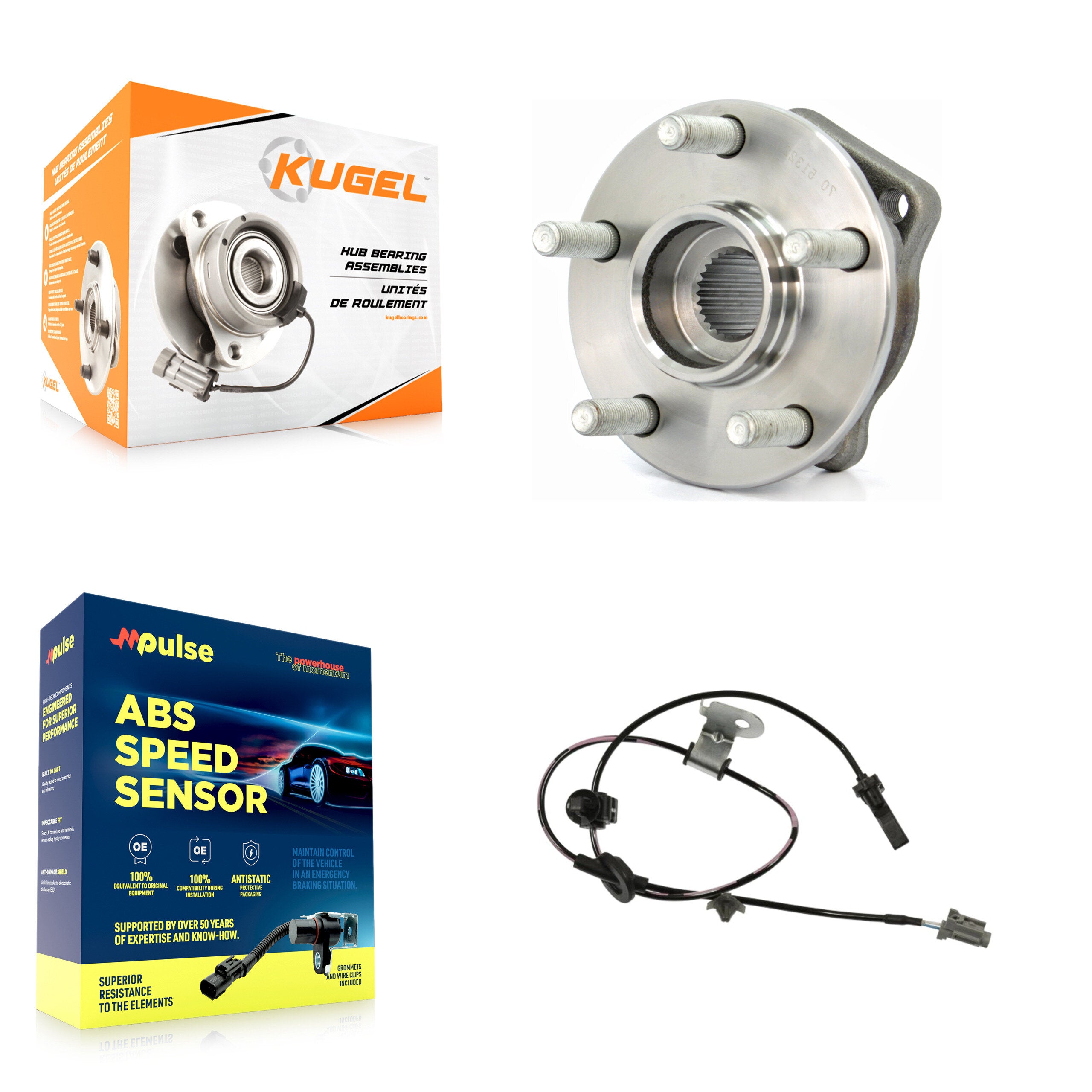 Front Wheel Hub Bearing And ABS Sensor Kit For 2013 Subaru Impreza XV Crosstrek K7S-102628