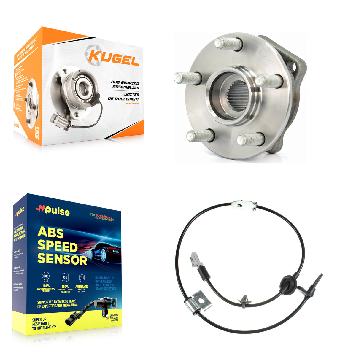 Front Wheel Hub Bearing And ABS Sensor Kit For Subaru Outback Legacy K7S-102630