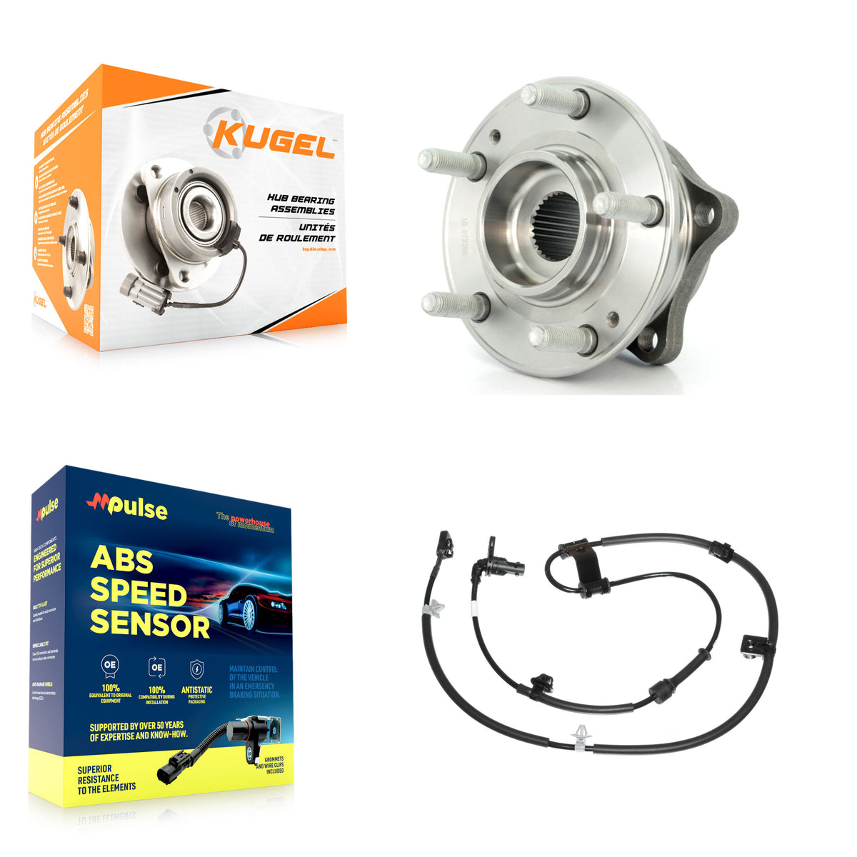 Front Wheel Hub Bearing And ABS Sensor Kit For Hyundai Santa Fe Sport Kia Sorento XL K7S-102634