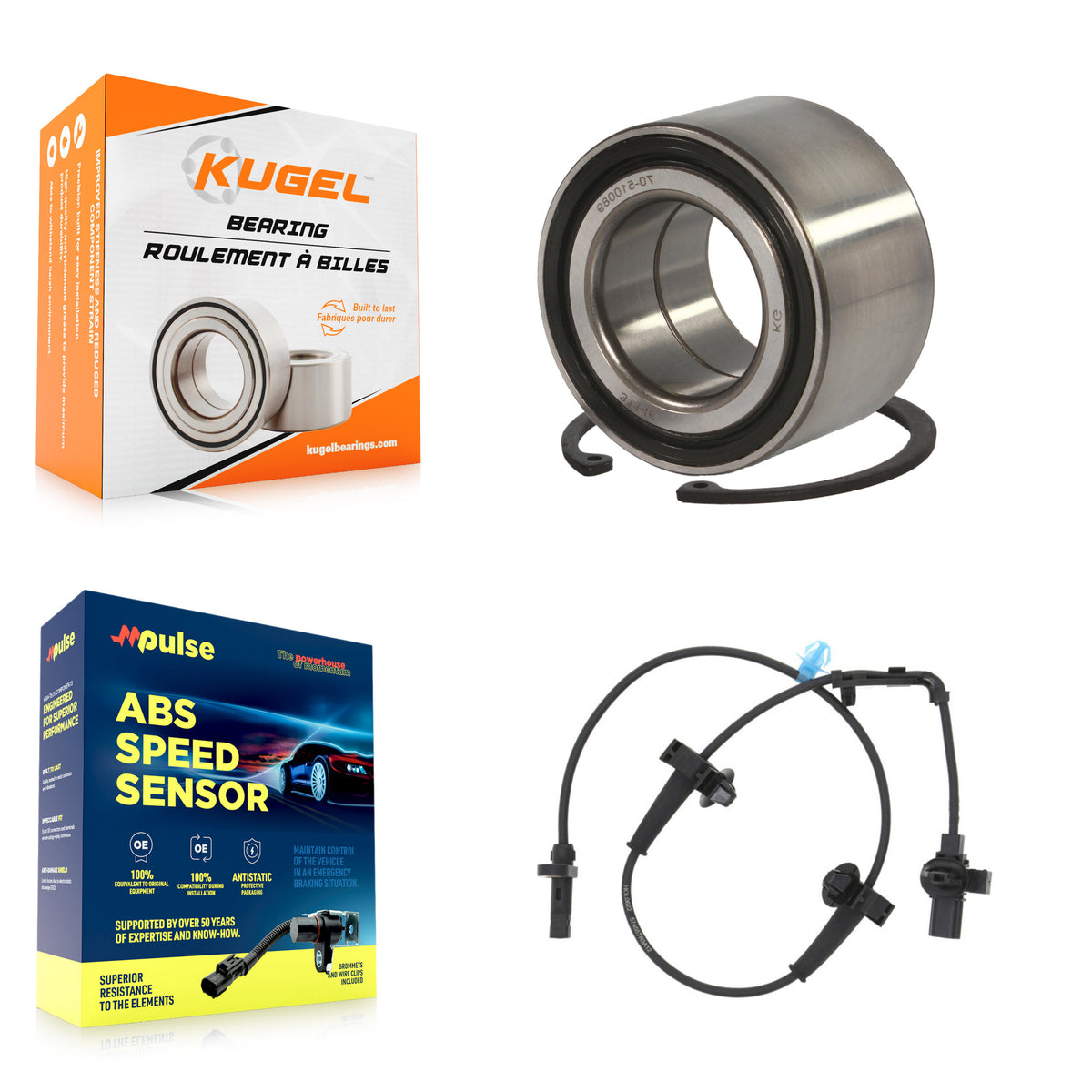 Front Wheel Bearing And ABS Sensor Kit For 2014-2015 Honda Civic 1.8L 1.5L with Harness K7S-102645