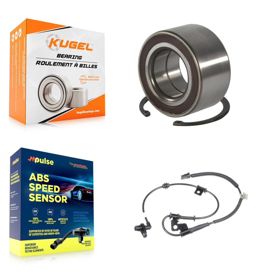 Front Wheel Bearing & Sensor Kit For 2012-2016 Kia Rio 1.6L with 4-Wheel ABS Harness K7S-102646