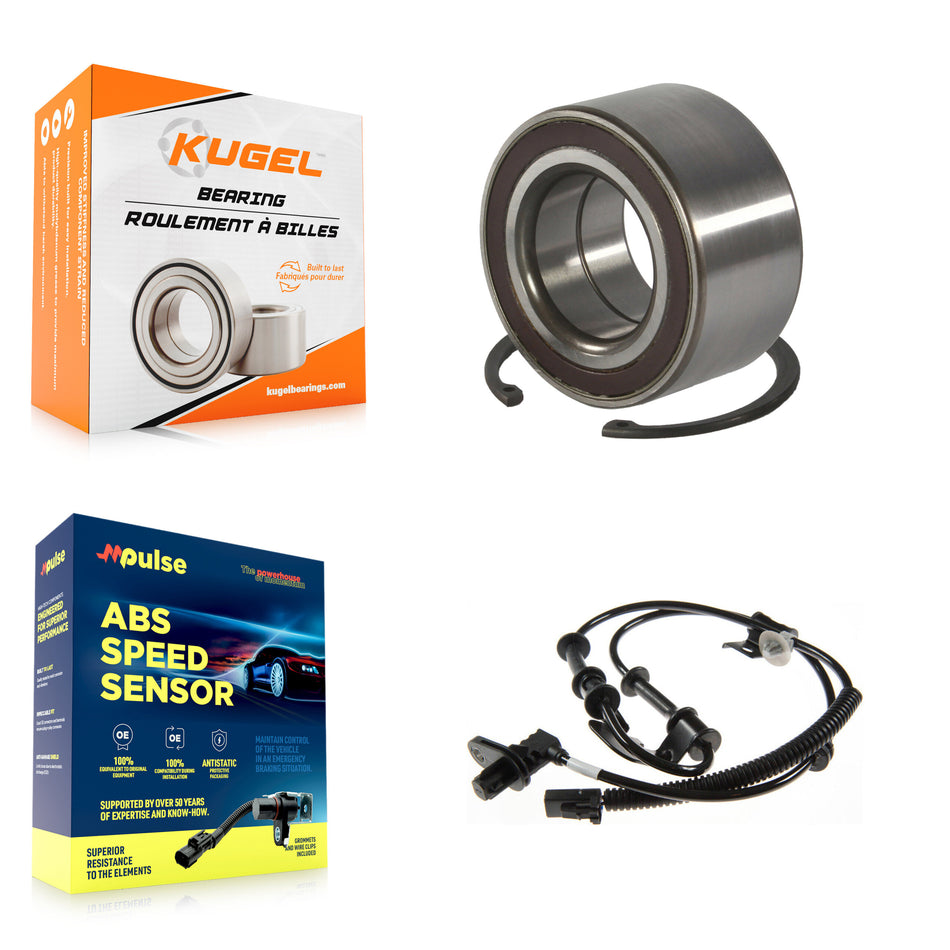 Front Wheel Bearing Sensor Kit For 2018 Hyundai Accent 1.6L with 4-Wheel ABS Harness K7S-102648