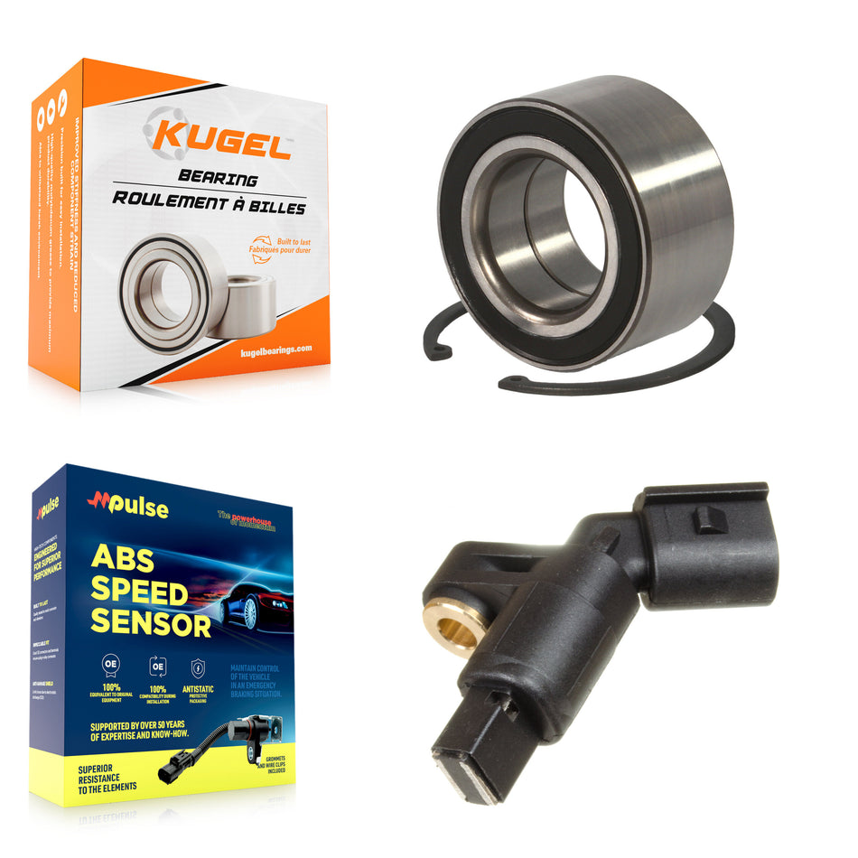 Front Wheel Bearing And ABS Sensor Kit For Volkswagen Cabrio Jetta Golf Passat K7S-102655