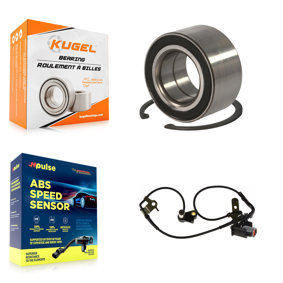 Front Wheel Bearing Sensor Kit For Mazda 6 Mazdaspeed with 2.3L 4-Wheel ABS Harness K7S-102671