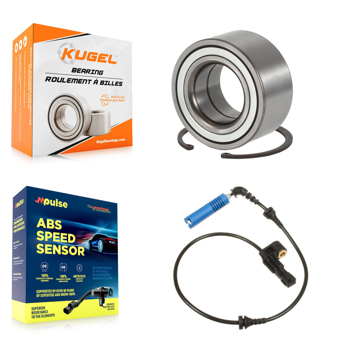 Front Wheel Bearing And ABS Sensor Kit For BMW 325i 330i K7S-102676