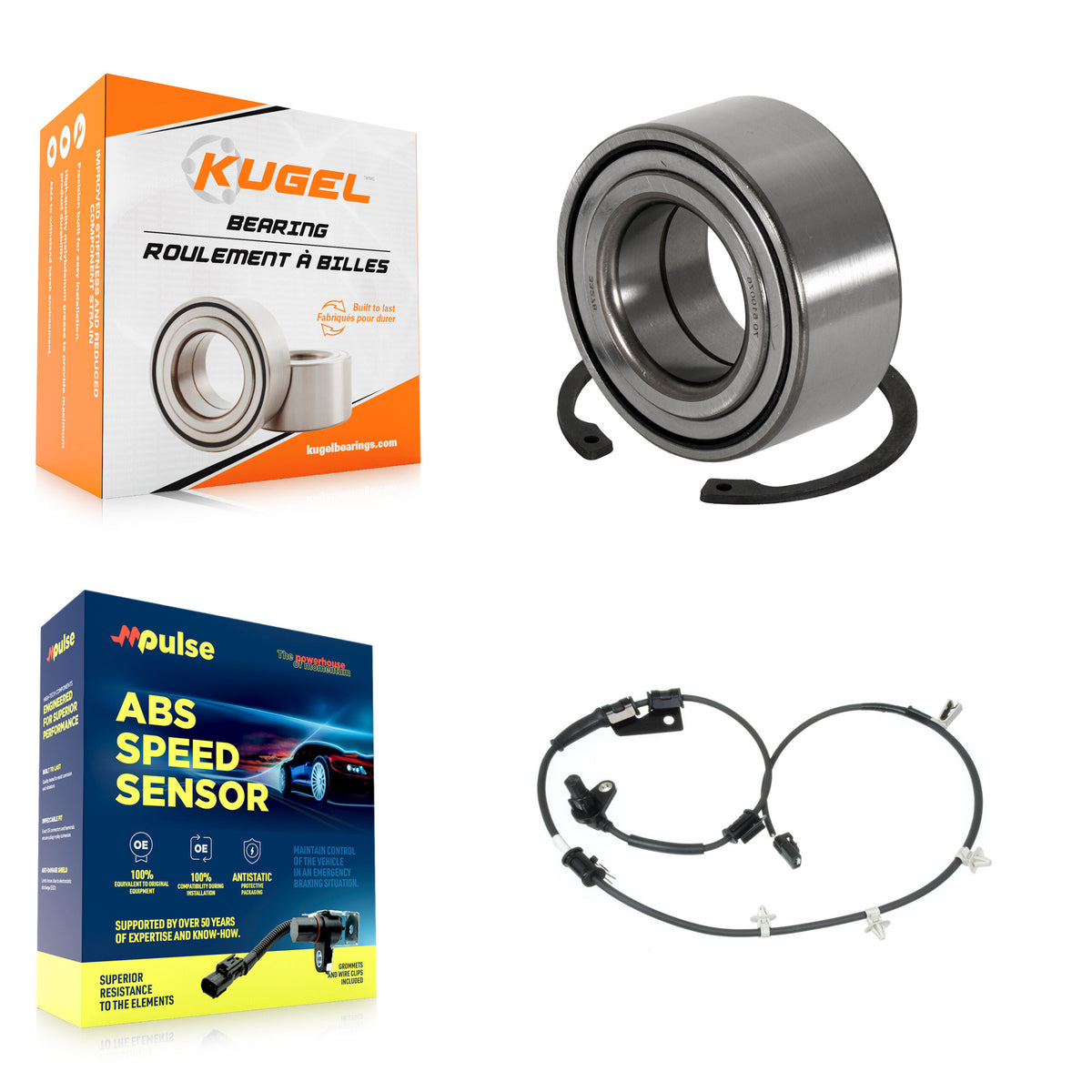 Front Wheel Bearing And ABS Sensor Kit For Hyundai Tiburon 2.7L with 4-Wheel K7S-102688