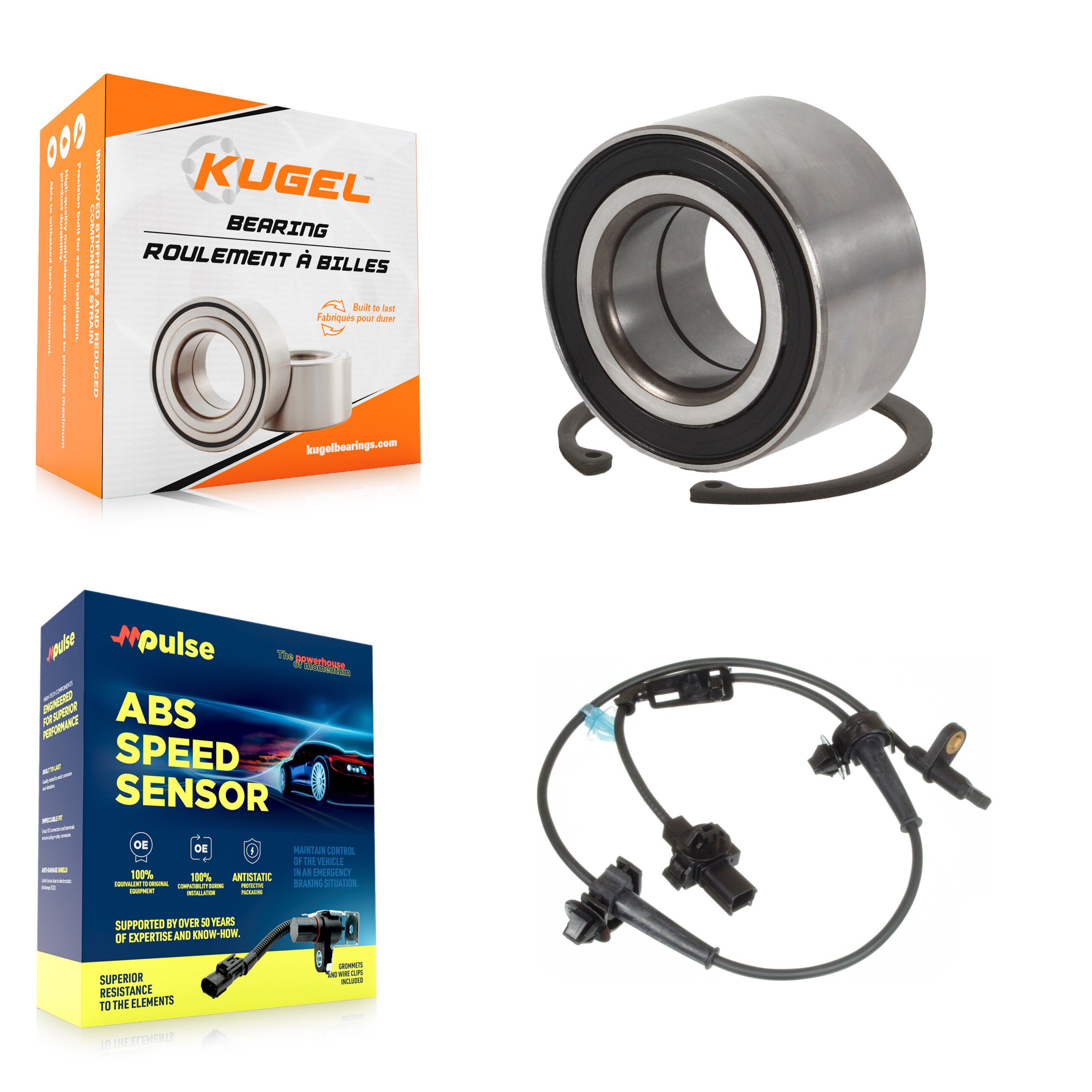 Front Wheel Bearing And ABS Sensor Kit For Honda Civic Acura ILX K7S-102701