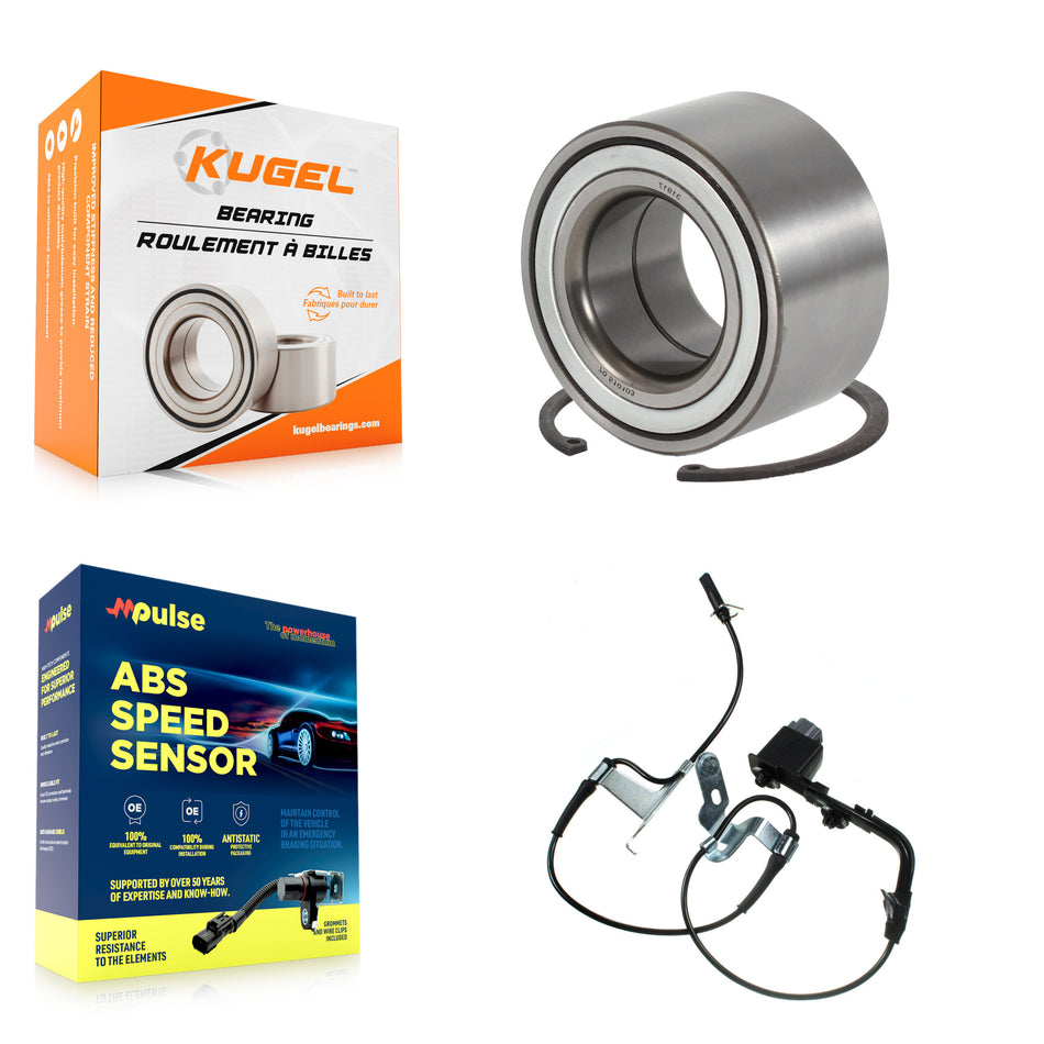 Front Wheel Bearing & Sensor Kit For 2009-2013 Mazda 6 3.7L with 4-Wheel ABS Harness K7S-102718