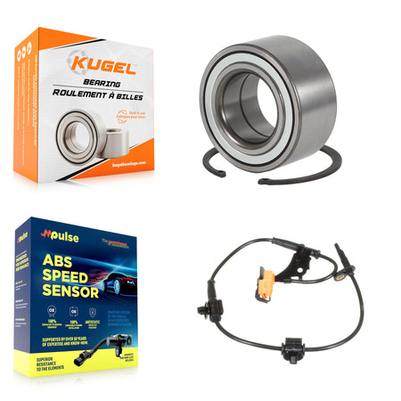 Front Wheel Bearing Sensor Kit For 04 Honda Element LX with 2.4L 4-Wheel ABS Harness K7S-102722