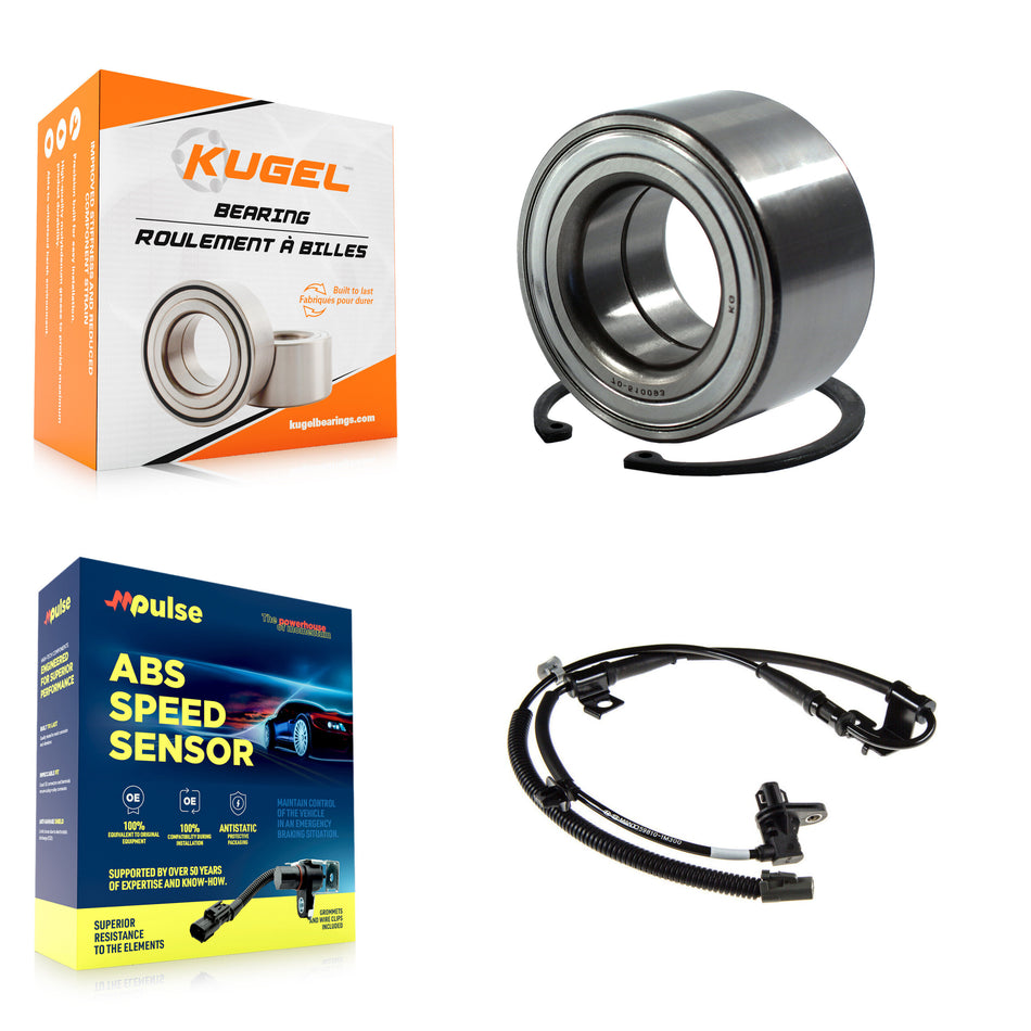 Front Wheel Bearing & ABS Sensor Kit For Kia Forte Koup Forte5 2.4L/2.0L with 4-Wheel K7S-102726