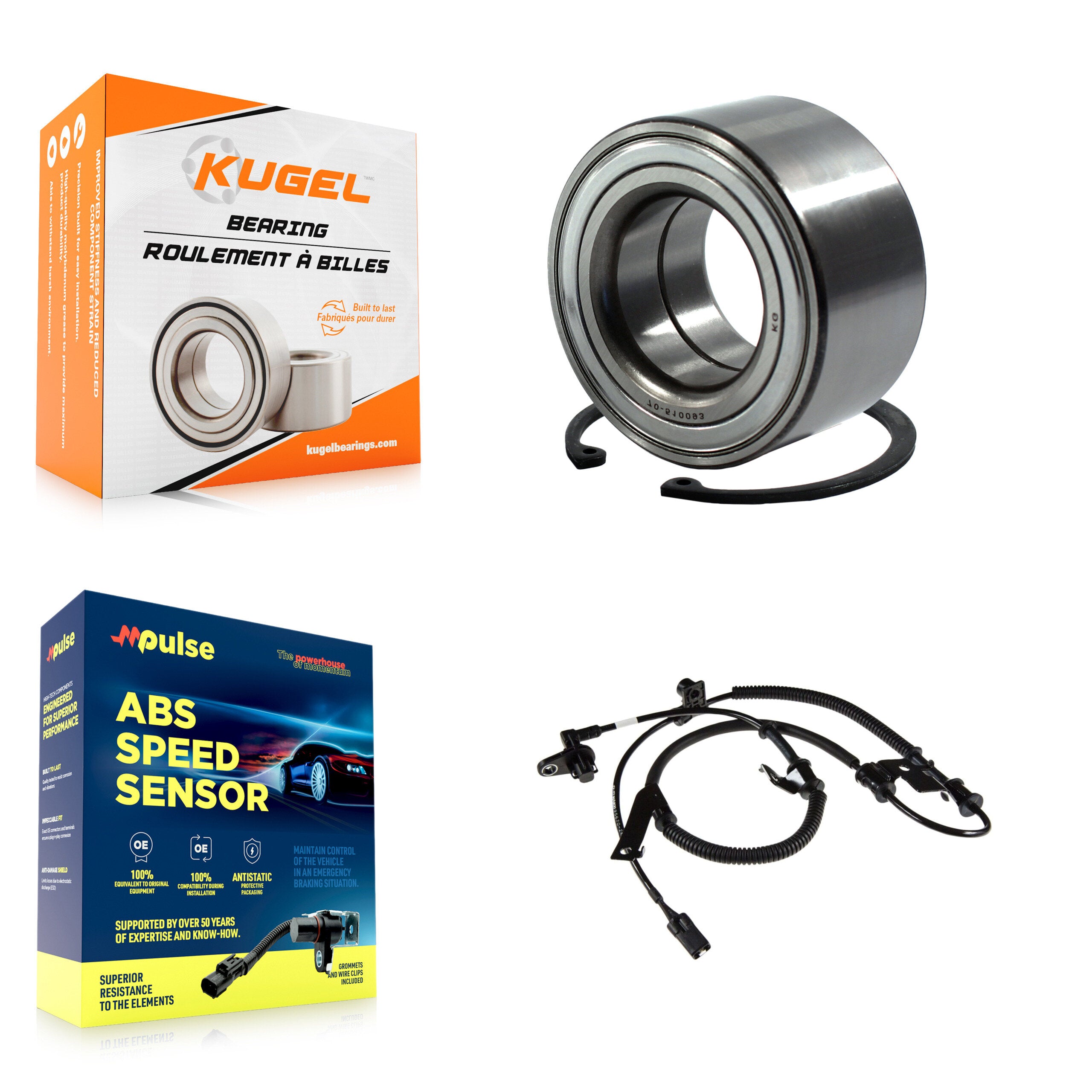 Front Wheel Bearing And ABS Sensor Kit For Kia Soul with Harness K7S-102728