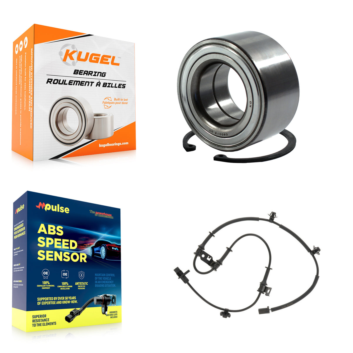 Front Wheel Bearing And ABS Sensor Kit For Hyundai Elantra GT Coupe with Harness K7S-102729