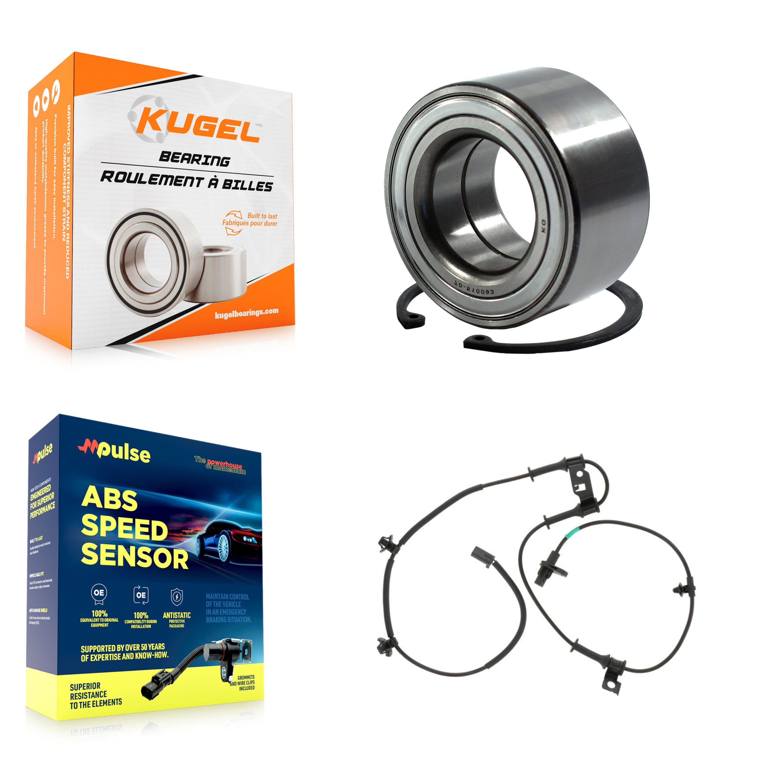 Front Wheel Bearing And ABS Sensor Kit For 2011 Hyundai Elantra 1.8L with 4-Wheel K7S-102732