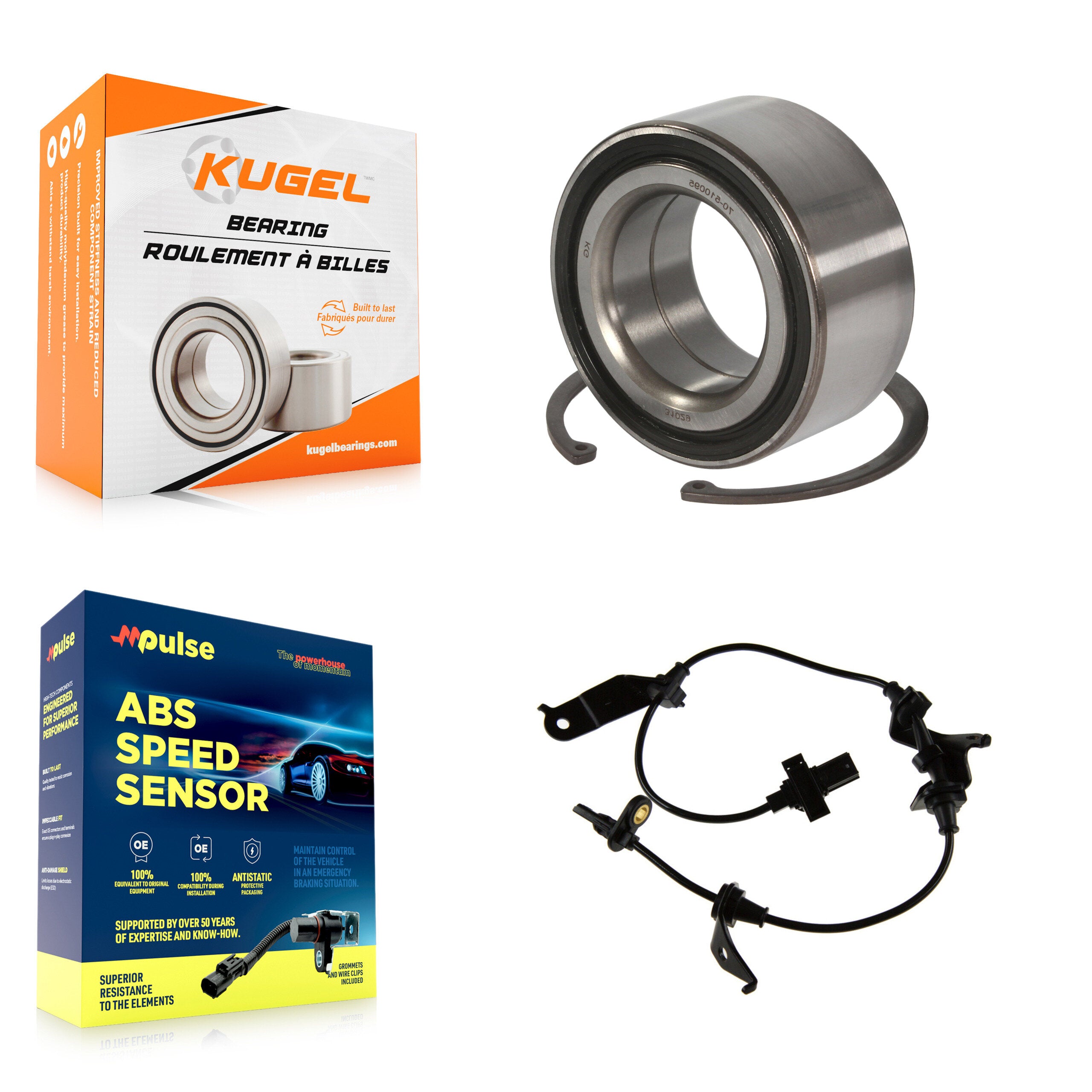 Front Wheel Bearing And ABS Sensor Kit For Honda Accord Acura TSX with Harness K7S-102734