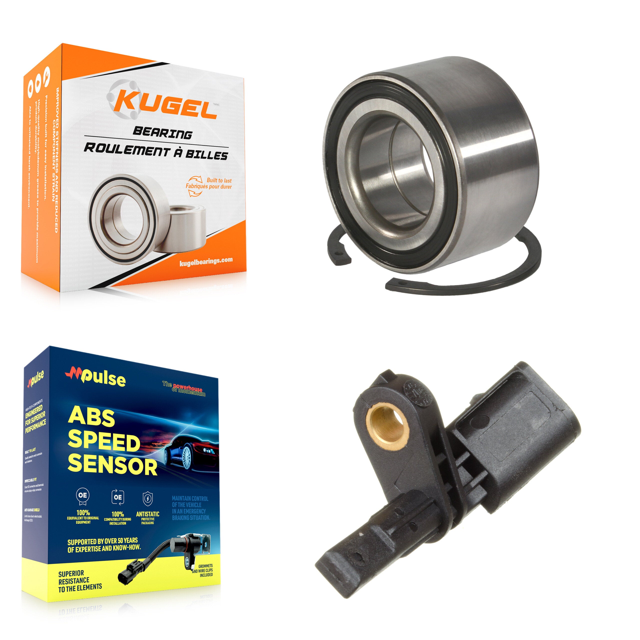 Front Wheel Bearing And ABS Sensor Kit For Volkswagen Jetta GTI K7S-102750
