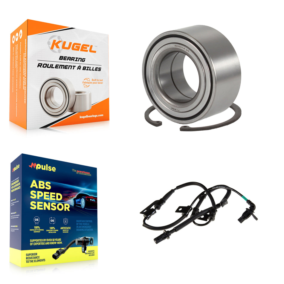 Front Wheel Bearing Sensor Kit For Hyundai Tucson 2.0L 2.7L with 4-Wheel ABS Harness K7S-102764