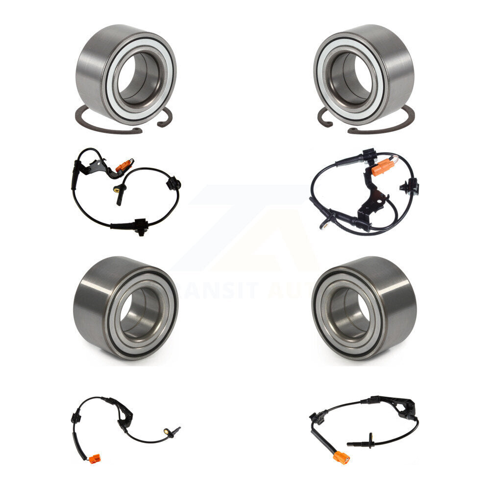 Front Rear Wheel Bearing And ABS Sensor Kit (8Pc) For Honda CR-V with Harness K7S-102787