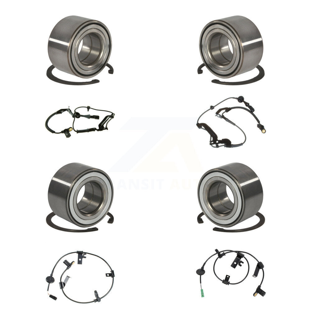 Front Rear Wheel Bearing & Sensor Kit (8Pc) For Mazda Tribute 2.3L/3.0L with 4-Wheel ABS K7S-102791